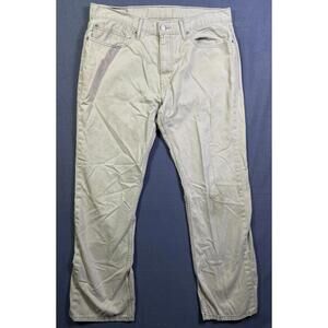 Levi's 559 Relaxed Straight Jeans Mens Size 36x34 Timberwolf Twill Actual: 38x31